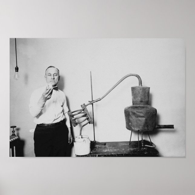 Confiscated Moonshine Still - Prohibition Era Poster (Front)