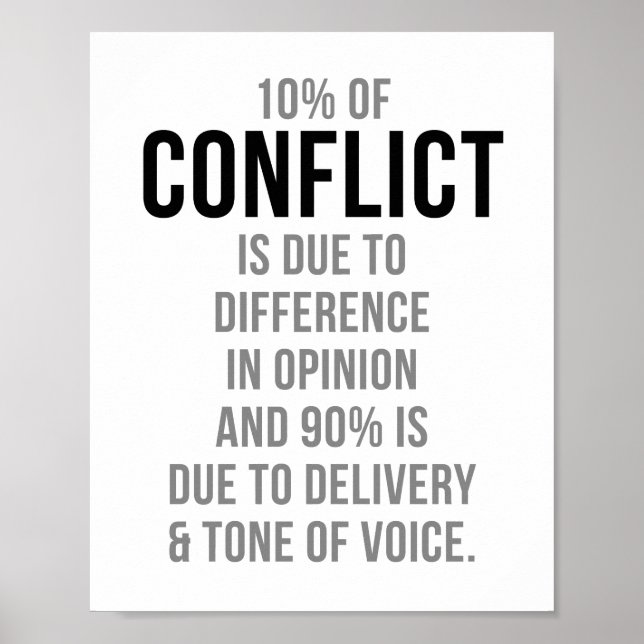 Conflict Quotes Poster (Front)
