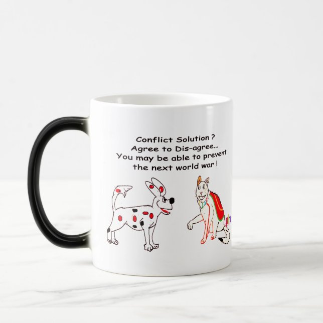 Conflict Resolution - Agree To Agree  Color Morph Mug (Left)