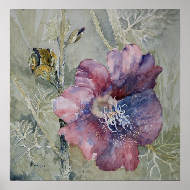 Confluence-Hollyhock Lines Poster (Front)