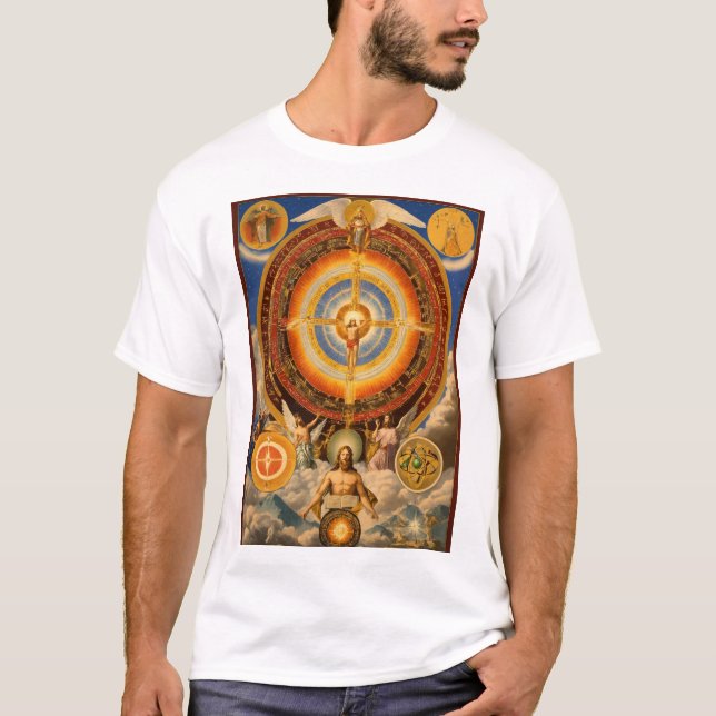 Confluence of Neo Gnostic Wisdom: The Holy Trinity T-Shirt (Front)