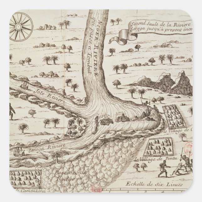 Confluence of the Niger Square Sticker (Front)