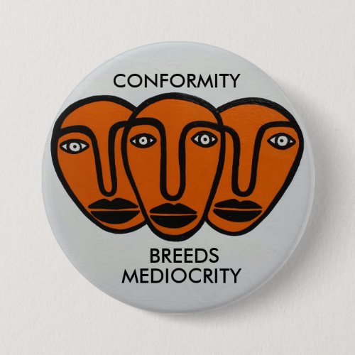 Conformity 2 pinback button