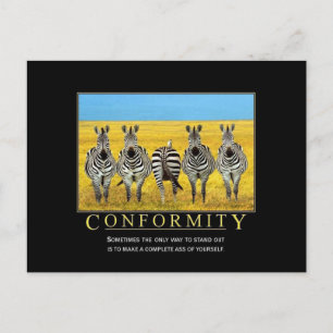 Conformity Postcard