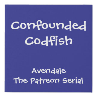 Confounded Codfish Wall Decor Faux Canvas Print