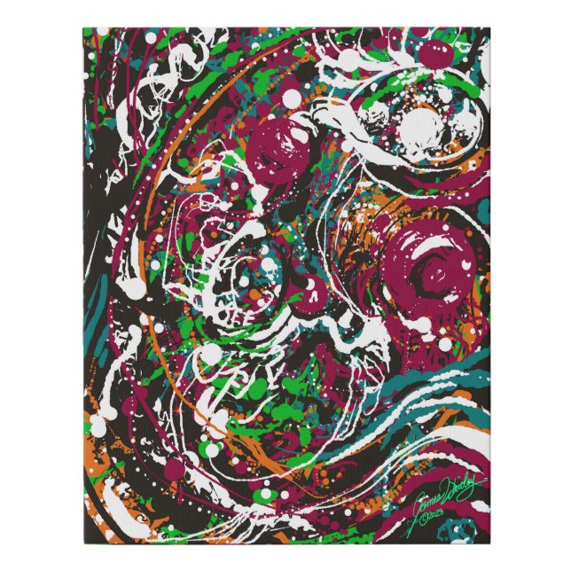 Confounded Faux Canvas Print (Front)