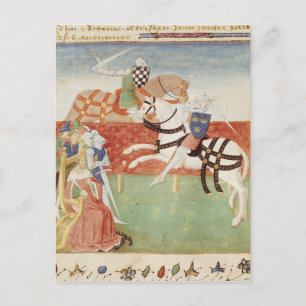 Confrontation of Two Knights before the King Postcard
