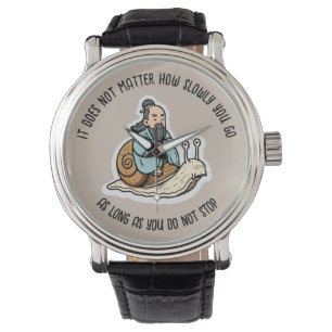 Confucius and the snail watch