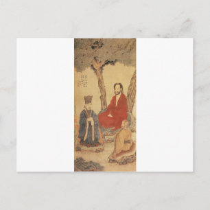 Confucius, Lao-tzu and Buddhist Arhat Postcard
