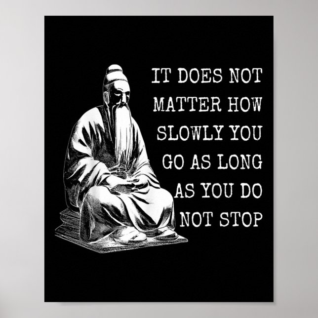 Confucius Motivational Quotes About Life  Poster (Front)