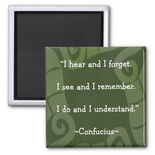 Confucius Quotation - Motivational Magnet 