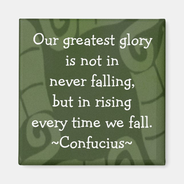 Confucius Quotation - Motivational Magnet (Front)
