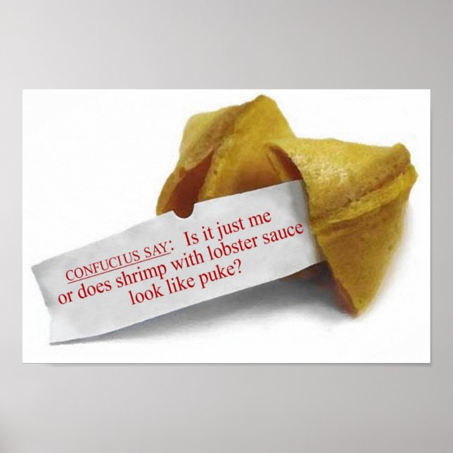 Confucius Say Fortune Cookie poster (Front)