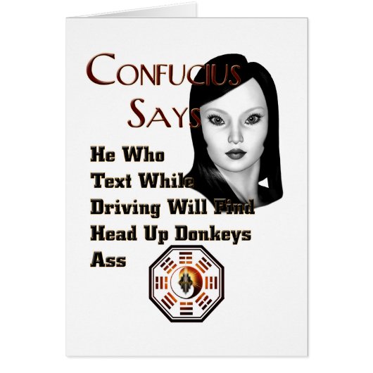 Confucius Says Cards (Front)