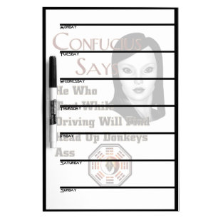 Confucius Says Dry-Erase Board