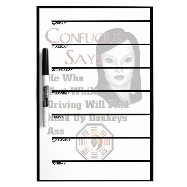 Confucius Says Dry-Erase Board (Front)