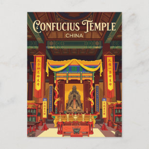 Confucius Temple Dacheng Hall China Postcard