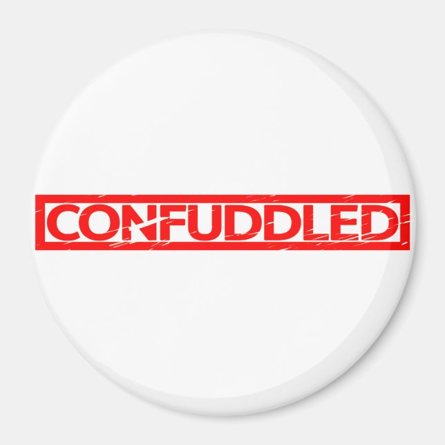 Confuddled Stamp Magnet (Front)