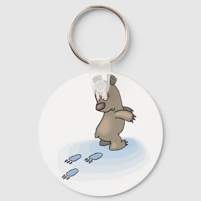 Confused Bear Keychain (Front)