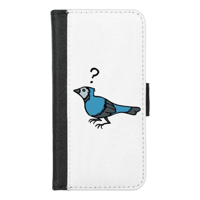 Confused Bird iPhone Wallet Case (Front)