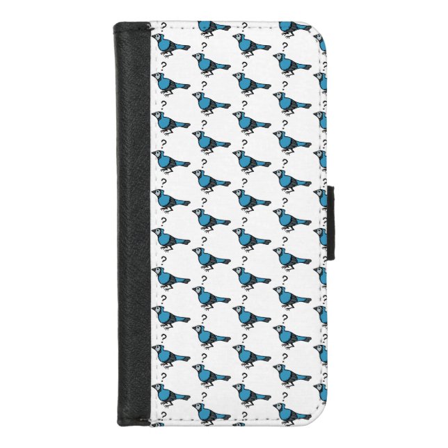 Confused Bird iPhone Wallet Case (Front)
