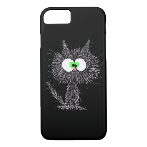 Confused Cat Black  iPhone 87 Case