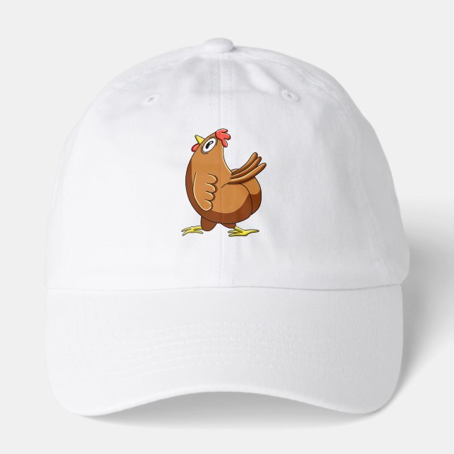 Confused Chicken Meme Hat (Front)