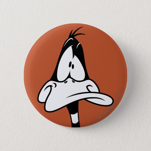 Confused DAFFY DUCK Face Button