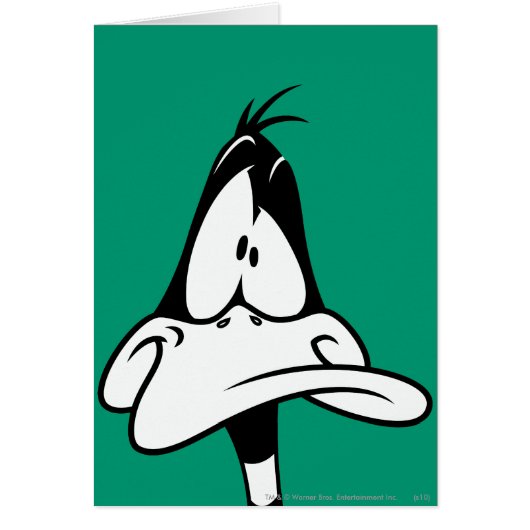 Confused DAFFY DUCK™ Face Cards (Front)
