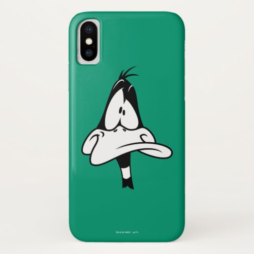 Confused DAFFY DUCK Face iPhone X Case