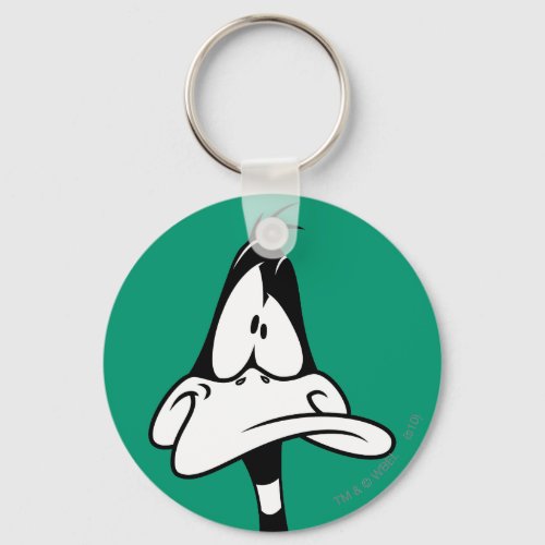 Confused DAFFY DUCK Face Keychain