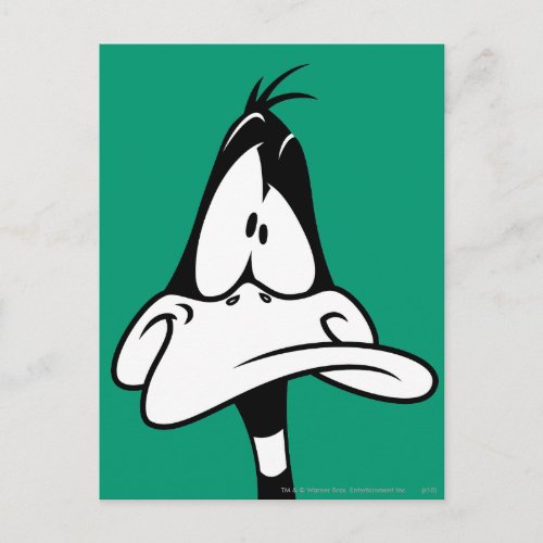 Confused DAFFY DUCK Face Postcard