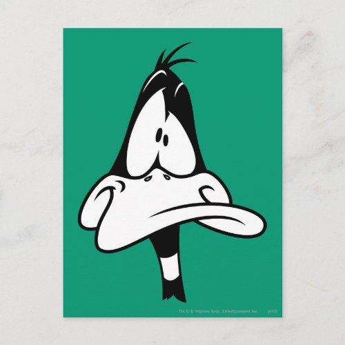 Confused DAFFY DUCK Face Postcard