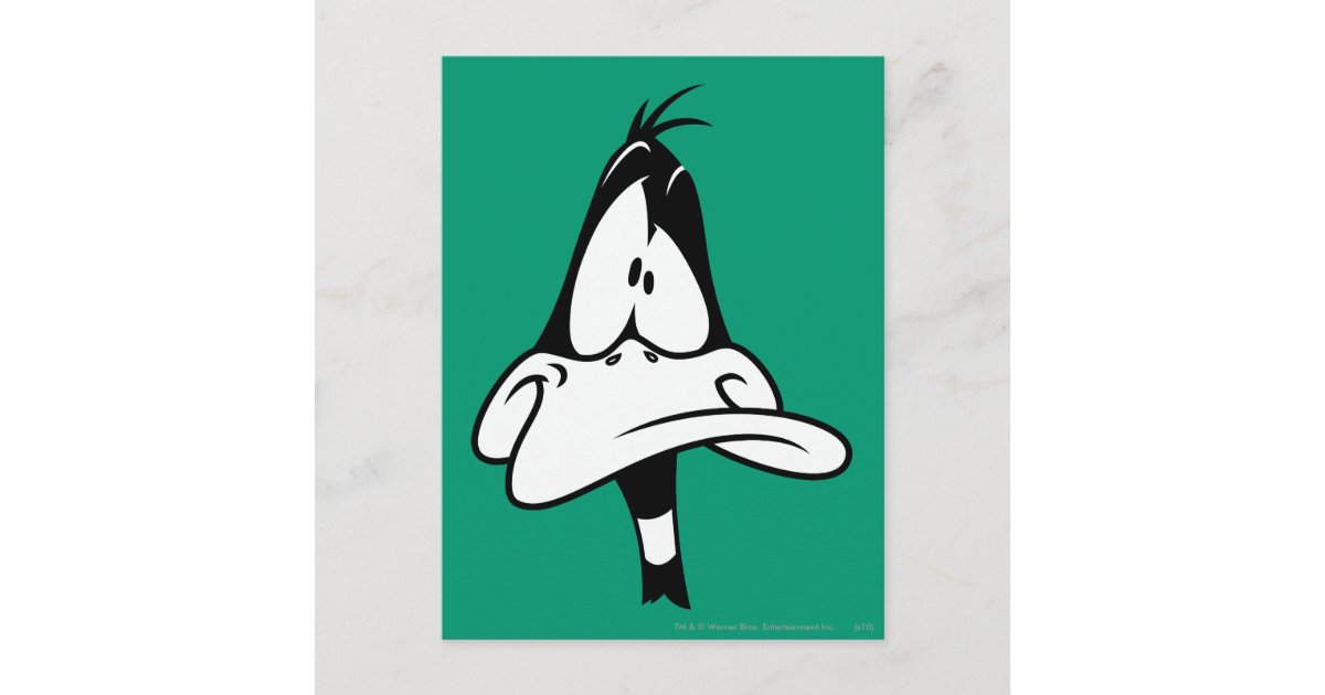 Confused DAFFY DUCK™ Face Postcard | Zazzle