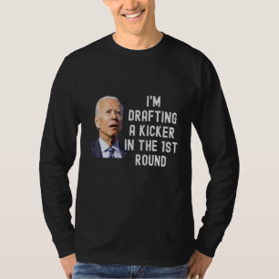 Confused Drafting Kicker Funny Fantasy Football Dr T-Shirt