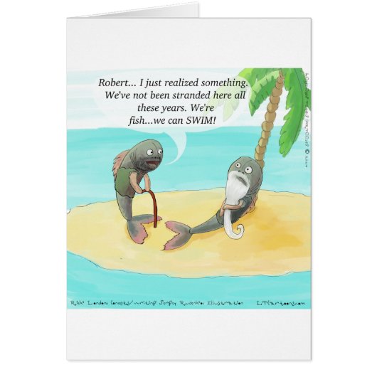 Confused Fish Funny Cards (Front)