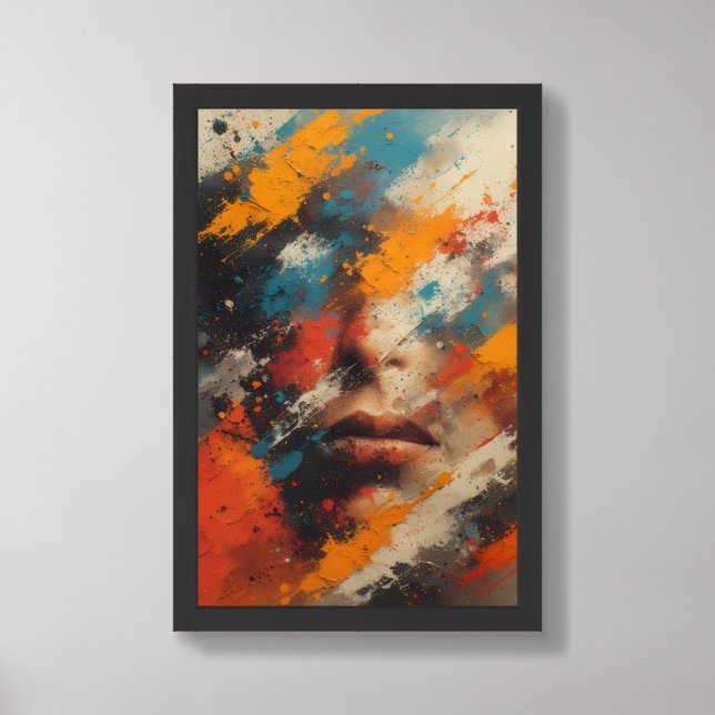 CONFUSED FRAMED ART (Framed Front)