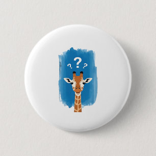 Confused Giraffe Classic T-Shirt Button