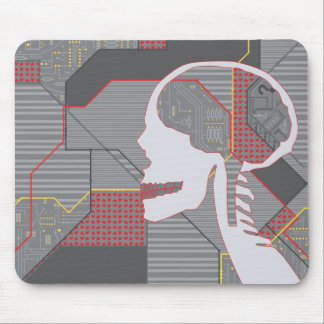 confused heart logicskull mouse pad