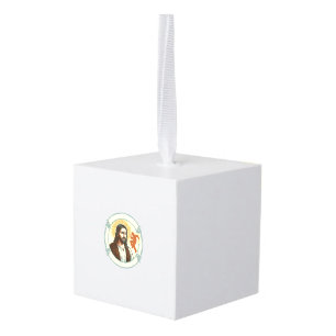 Confused Jesus Viral Dancing Trend Silhouette Vide Cube Ornament