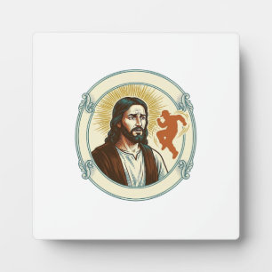 Confused Jesus Viral Dancing Trend Silhouette Vide Plaque