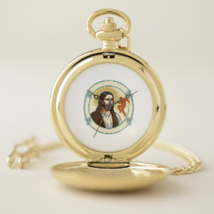 Confused Jesus Viral Dancing Trend Silhouette Vide Pocket Watch