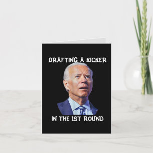 Confused Joe Biden Fantasy Football Loser Drafting Holiday Card