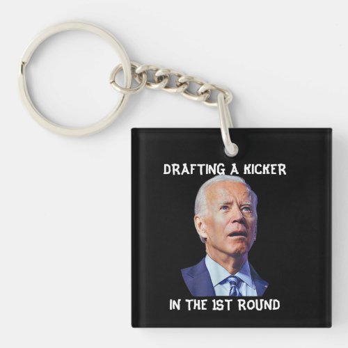Confused Joe Biden Fantasy Football Loser Drafting Keychain