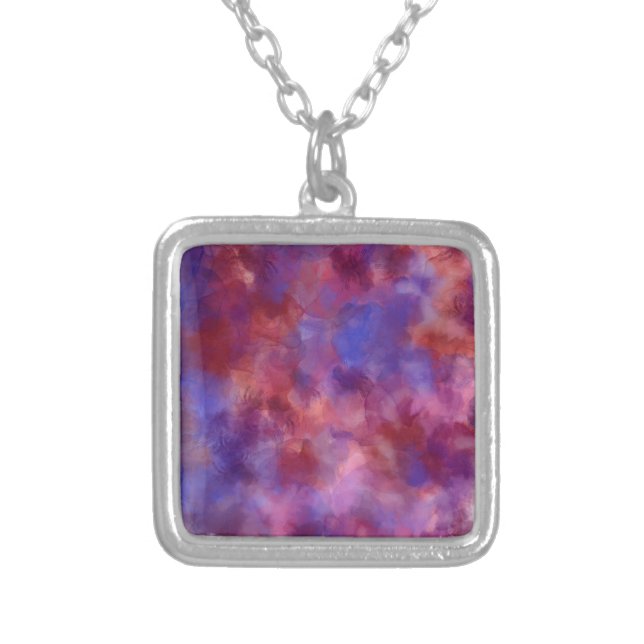 Confused Memory Silver Plated Necklace (Front)