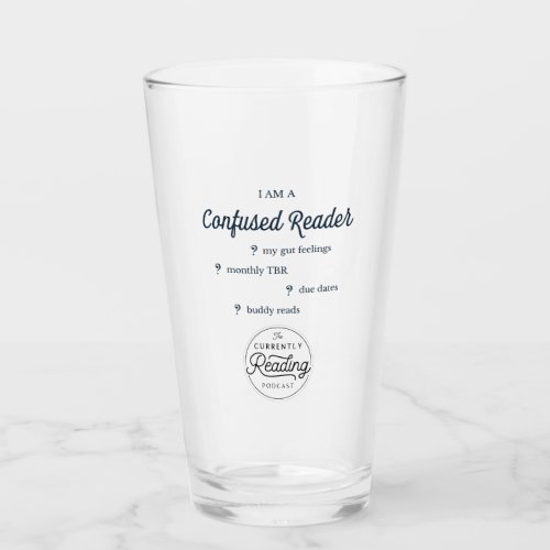 Confused Reader Pint Glass
