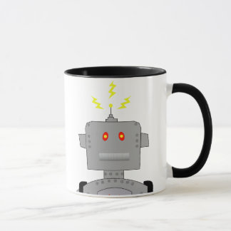 confused robot mug
