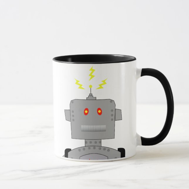 confused robot mug (Right)