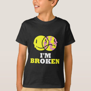 Confused Smile I'm Broken Invisible Illness I'm Ok T-Shirt
