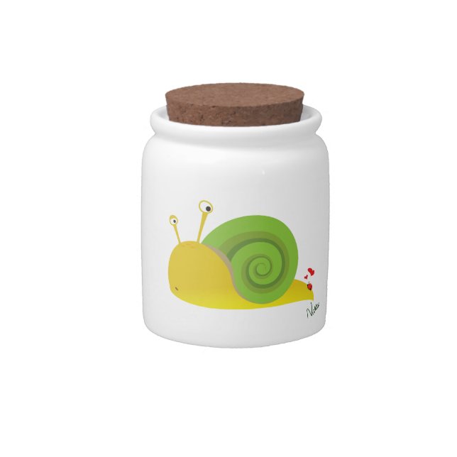 Confused Snail Candy / Cookie Jar (Front)
